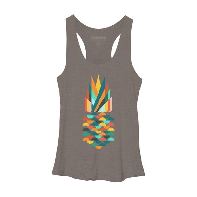 Women's Design By Humans Geometric Pineapple By radiomode Racerback Tank Top