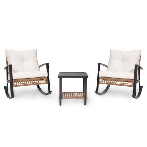 LAUSAINT HOME 3 Pieces Rocking Bistro Set - 1 of 4