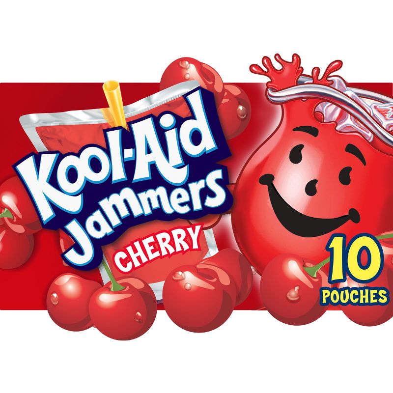 Kool-Aid Jammers Cherry Juice Drinks - 10pk/6 fl oz Pouches, 1 of 14