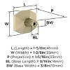 Amerock London Cabinet or Furniture Knob - 2 of 3