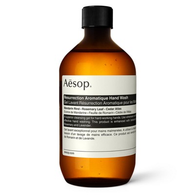 Aesop Resurrection Aromatique Hand Wash | Gentle Cleanser with Orange, Rosemary and Lavender Oils | 16.9 oz