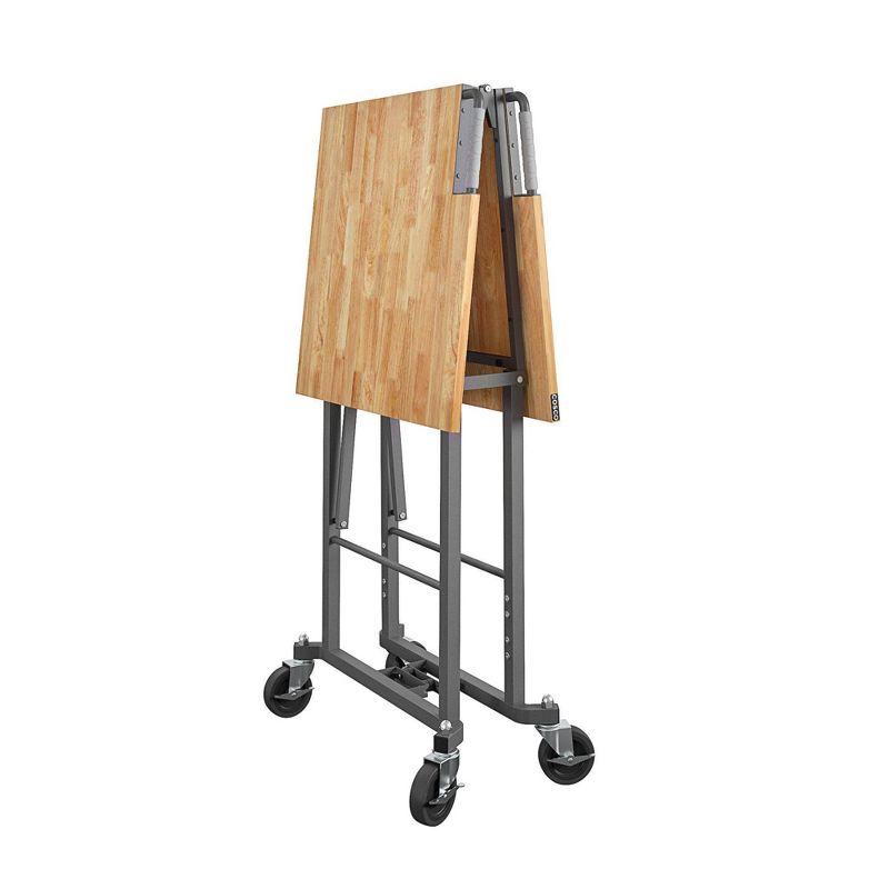 Portable Folding Workbench Hardwood Top Dark Gray - Room &#38; Joy, 5 of 6
