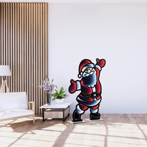 Santa Ekkolight 47"H Acrylic LED Christmas Decor Holiday Display by Melrose - 1 of 2
