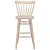 Barstool – 44.9" H, Natural – Whitewashed Rubberwood Frame (Set of 2) – Zuo Modern - 4 of 4