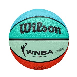 Wilson Size 6 NBA DRV Bright Basketball - Blue/Orange - 1 of 2