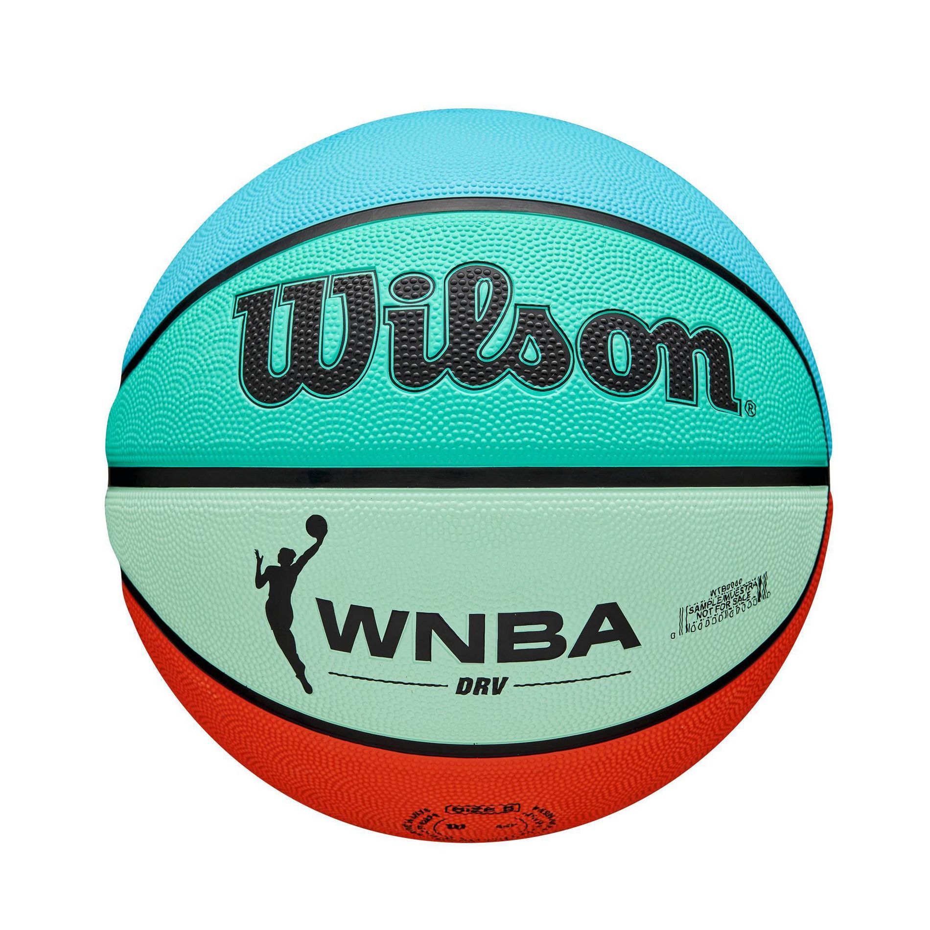 Wilson Size 6 NBA DRV Bright Basketball - Blue/Orange