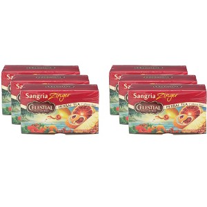Celestial Seasonings Sangria Zinger Caffeine Free Herbal Tea - Case of 6 - 20 Bags - 1 of 2