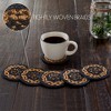 Black & Tan Jute Coaster Set of 6 - 3 of 4