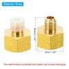 Unique Bargains Fit Air Gas Line Refrigeration Brass SAE 45 Degree Flare Plumbing Connectors - 2 of 4