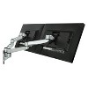 Mount-It! Dual Full Motion Monitor Wall Mount, Compatible with VESA 75 and 100, Fits Computer Screens 19, 20, 21, 24, 27, 30 Inches, Silver - 3 of 4