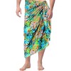 LA LEELA Men's Beachwear Wrap Summer Long Hawaiian Lava Lava Surfing Cover-Up Swimwear Holidays Beach Sarongs For Men One Size Multicolored, Floral - 3 of 4