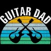 Junior's Design By Humans Retro Dueling Electric Guitar Dad By DragonTee T-Shirt - 2 of 2