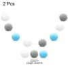 Unique Bargains Colorful Felt Ball Flexible Wear-resistant Pom Pom Garland 2 Pcs - 2 of 4