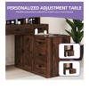 Farmhouse Vanity Desk Set With 6 Drawers & Power Outlet, Makeup Vanity Table With Light Color & Brightness Adjustable For Girls Women Bedroom - 4 of 4
