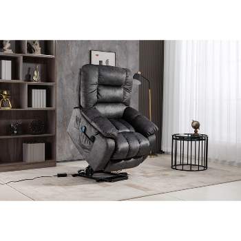Power Electric Recliner, Lift Chair Relax Sofa Chair with Massage & Heating Function for Elderly-ModernLuxe