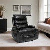 Large Electric Power Lift Recliner Chair for Elderly, 21¡± Seat Width, PU Leather Sofa with Vibration Massage, Lumbar Heat, Cup Holders & Side Pocket - 4 of 4