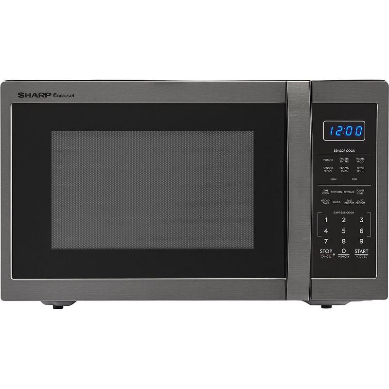 Sharp SMC1452CH 1.4 Cu. Ft. Black Stainless Countertop Microwave, 1 of 6