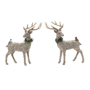 Deer w/Bird (Set of 2) - 1 of 3