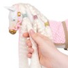 Our Generation 12" Hair Play Foal - Glitter & Hearts Andalusian Horse in White - 2 of 4