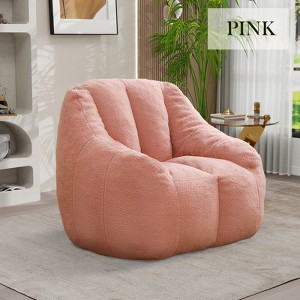 Hrinhom 37.4" W Bean Bag Chair,Modern Lazy Floor Sofa Chair - 1 of 4