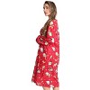 Just Love Womens Nightgown - Long Sleeve Henley Oversized Sleepwear Gown - 2 of 3