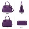 Small Crossbody Bags Classic Double Zip Top Handle Dome Satchel Bag Shoulder Purse - 2 of 4