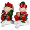 Northlight Festive Elves Christmas Stocking Holders - 5" - Set of 2 - 4 of 4