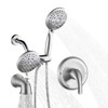 Cobbe 2-in-1 5-Function Dual Shower Heads with Rough in-Valve and Bathtub Shower Faucet - 2 of 4