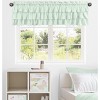 Sweet Jojo Designs Girl Window Valance Treatment 54in. Butterfly Floral Solid Green - 2 of 4