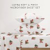 Christmas Holiday Soft Comfy 4 Piece Bed Sheet Set, Winter Prints - Becky Cameron - 3 of 4