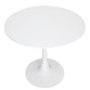Sapphtopaz Dining Table Kitchen Table Round Dining Table Tulip-style Bar Table with Pedestal Base for Kitchen, Small Spaces - 4 of 4