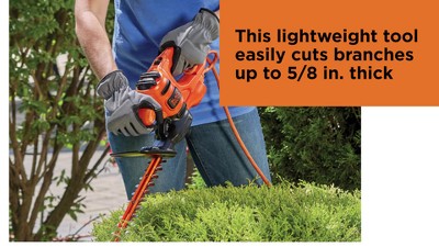 BLACK+DECKER 16-in Corded Electric Hedge Trimmer in the Hedge Trimmers  department at