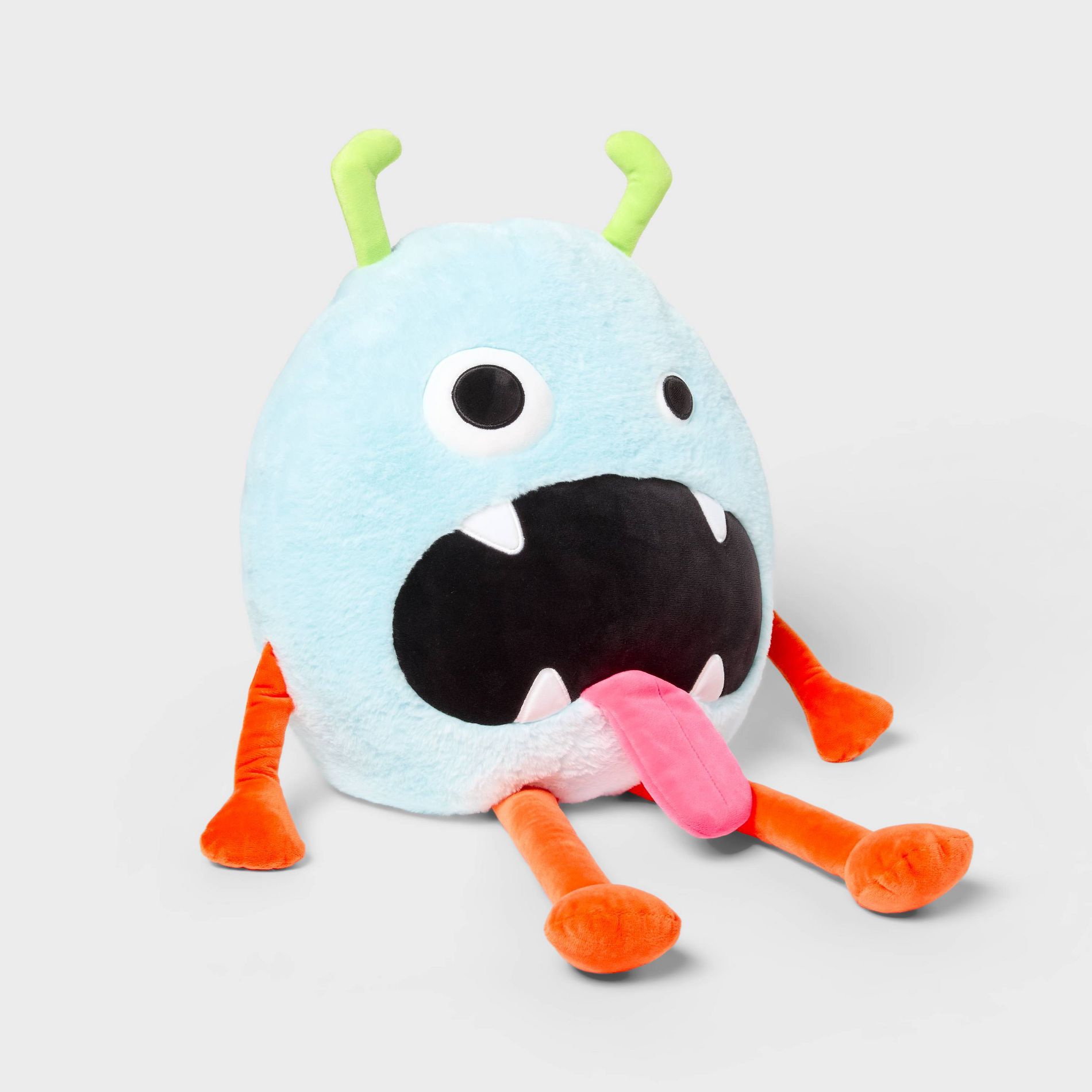 Mouthy Monster Halloween Weighted Plush Kids' Throw Pillow - Pillowfort™