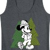 Women's - Disney - Mickey Patterned Trees Graphic Racerback Tank - 2 of 4