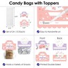 Big Dot of Happiness Pajama Slumber Party - DIY Girls Sleepover Birthday Party Clear Goodie Favor Bag Labels - Candy Bags with Toppers - Set of 24 - 3 of 4