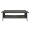 Classic Style Coffee Table and Two End Table Set Antique Gray Finish 3pc Occasional Table Set Wooden Transitional Living Room Furniture - 2 of 4