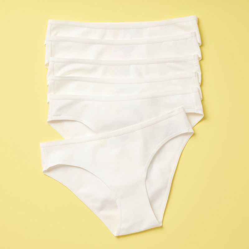Yellowberry Simple Pima Cotton Underwear Bundle of Six, 1 of 5