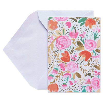 10ct Blank Cards with Envelopes, Floral - Spritz™