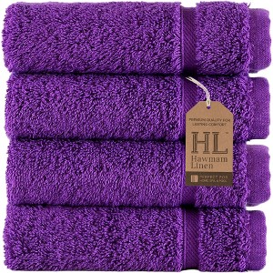 Hawmam Linen Washcloth Linen Set Original Turkish Cotton, Hotel Quality for Maximum Softness & Absorbency Face Towels for Hand, Kitchen & Cleaning - 1 of 4