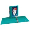 1.5" Ring Binder Clear Cover Heavy Duty Green - Avery: Polypropylene D Rings, 375 Sheet Capacity, 4 Pockets - 3 of 4