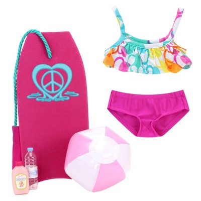 Doll Clothes,Lance Home 5 Set of Bikini Clothes for American Girl Dolls,  Summer Dresses Set Swimwear Swimsuits Bathing Suits for 18 Our Generation  Dolls : : Toys & Games