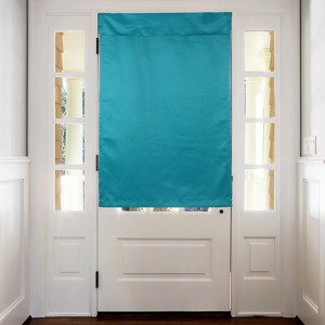 Unique Bargains Tie Up Blackout Privacy Door Curtain 1 Panel - 1 of 4