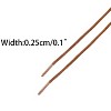 INSPIRE CHIC Waxed Round Solid Woven Shoelaces Width 0.1" 2 Pairs - 3 of 4