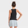 Girls' Pointelle High Neck Tank Top - art class™ - 2 of 3