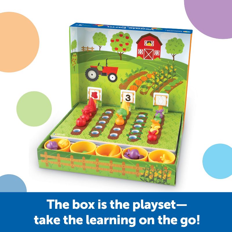Learning Resources Veggie Farm Sorting Set, 46 Pieces, Ages 3+, 2 of 7