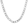 Steeltime Men's stainless steel 24" Franco chain necklace. Color Options: Silver, Gold - 2 of 4
