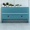 4-Door Sideboard Buffet Cabinet with Adjustable Shelves and Long Handles, Wood Storage Cabinet with Cable Holes for Kitchen, Dining Room - 4 of 4