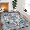 Luxury Pearl Velvet Persian Flower Rug, Foldable & Washable, Non-Slip, Kid & Pet Friendly, Durable Edges for Busy Areas - 3 of 4