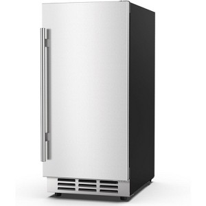 Mojgar 15 Inch Outdoor Beverage Fridge, Weather Proof Stainless Steel Beverage Cooler - 1 of 4