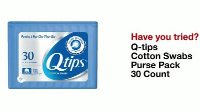  Q-tips Swabs Purse Pack 30 Each (Pack of 4) : Beauty &  Personal Care
